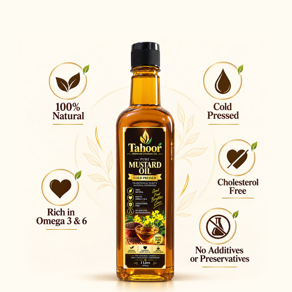 Tahoor Pure Cold Pressed Mustard Cooking Oil
